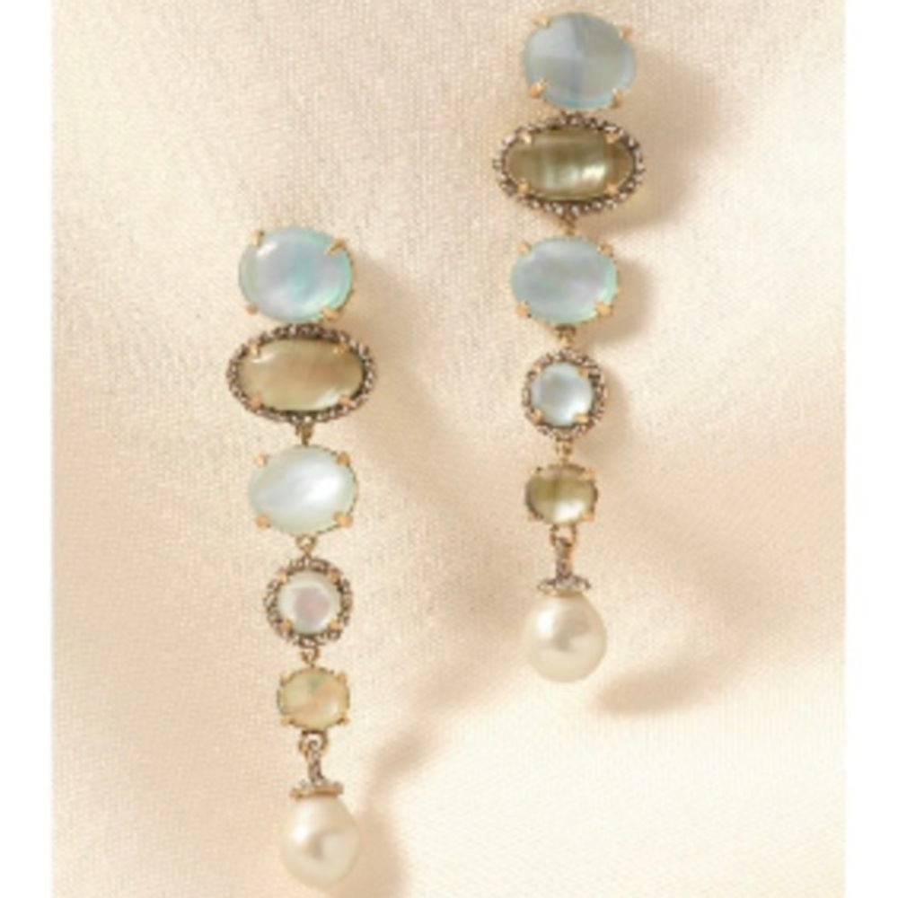 Stella & Dot | Versatile Stud to Long Bohemian Linear Drop Earrings - Picture 10 of 12